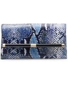 Diane von Furstenberg Heritage Print Leather Envelope Clutch - Lyst