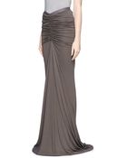 Rick Owens Lilies Ruche Jersey Maxi Skirt - Lyst