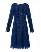 Oscar de la Renta Macramé-Lace Dress - Lyst