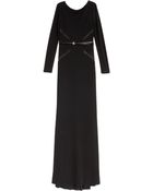 Elie Saab Lng Ls Jers Drs W Lace Det 40 - Lyst