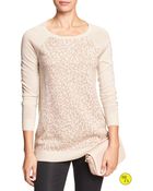 Banana Republic Factory Animal-Print Merino Sweater - Lyst