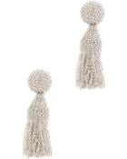 Oscar de la Renta Short Chain Tassel Earring - Lyst
