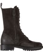 Belstaff Double-Zip Combat Boots - Lyst