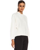 3.1 Phillip Lim Cashmere Blend Crewneck Cottonblend Pullover - Lyst
