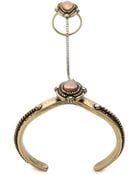 Vanessa Mooney The Empire Ring To Wrist Cuff Bracelet - Brass - Lyst