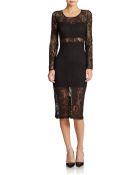 Guess Illusion Lace Party Dress - Lyst