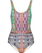 Clover Canyon Printed Swimsuit - Lyst