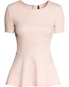 H&M Peplum Top - Lyst