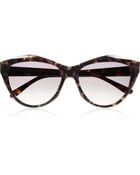 Saint Laurent Cat Eye Tortoiseshell Sunglasses - Lyst