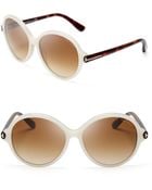 Tom Ford Milena Round Sunglasses - Lyst