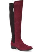 Vince Camuto Bordeaux & Black Kellisi Boots - Lyst