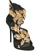 Giuseppe Zanotti 120Mm Embellished Suede Sandals - Lyst