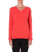 Jil Sander Cashmere V-neck Jumper - Lyst