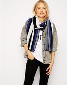 Asos Stripe Scarf - Lyst