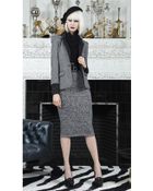 Alice + Olivia Alice + Olivia Cherra Belted Turtleneck Knit Dress - Lyst