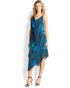 Haute Hippie Silk Watercolor Floral Dress - Lyst
