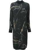 By Malene Birger Marble Print Dress - Lyst