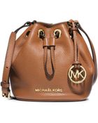 Michael Kors Jules Leather Drawstring Crossbody - Lyst