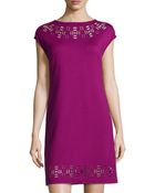Catherine Catherine Malandrino Lulu Laser-Cut Dress - Lyst
