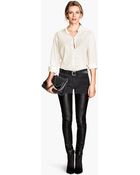 H&M Superstretch Trousers - Lyst