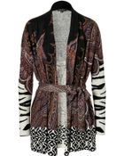 Etro Silk-Cashmere Belted Cardigan - Lyst
