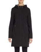 Calvin Klein Hooded Soft Shell Coat - Lyst