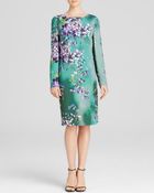 Escada Dress - Floral Print Long Sleeve - Lyst