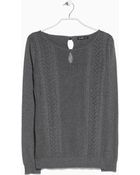 Mango Bow Wool-Blend Sweater - Lyst