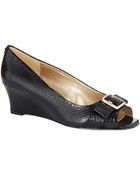Bandolino Golda Peep Toe Wedges - Lyst