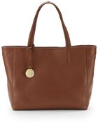 Saks Fifth Avenue Black Label Leather Tote Bag - Lyst