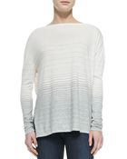 Vince Striped Jersey Boatneck Tee - Lyst