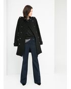 Mango Wool-Blend A-Line Coat - Lyst