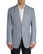 Armani Sharkskin Weave Jacket - Lyst