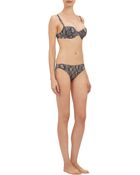 Stella McCartney Python-Print Stella Smooth Bikini - Lyst