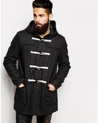 Asos Wool Duffle Coat - Lyst