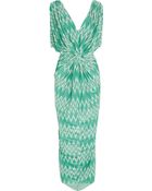 T-bags Printed Jersey Maxi Dress - Lyst