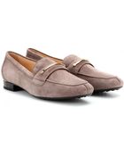 Tod's Suede Loafers - Lyst