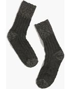 Madewell Sparkly Ribbed Trouser Socks - Lyst