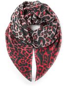 McQ by Alexander McQueen Leopard Print Scarf - Lyst