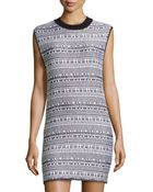 Helmut Lang Knit Round-Neck Sleeveless Dress - Lyst