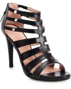 Stuart Weitzman Outing Leather Cage Sandals - Lyst