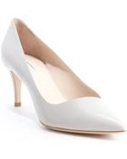 Armani Pearl Leather Pointed Toe Pumps - Lyst