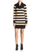 French Connection Stripe Cowlneck Tunic - Lyst