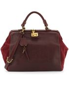 Etienne Aigner Epic Leather Large Satchel Bag - Lyst