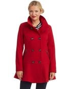 Guess Double Breasted Walker Coat - Lyst