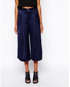 Monki Wide Leg Belted Pant - Lyst