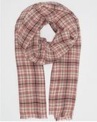 Becksondergaard Printed Red Winter Check Scarf - Lyst