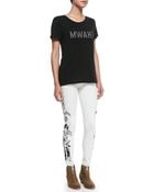 Rebecca Minkoff Jane Printed-Side Skinny Jeans - Lyst