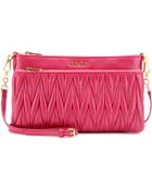 Miu Miu Matelassé Leather Shoulder Bag - Lyst