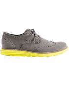 Cole Haan Lunagrand Suede Brogue Oxfords - Lyst